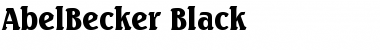 AbelBecker-Black Regular Font