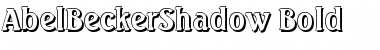 AbelBeckerShadow Bold Font