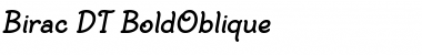 BiracDT ItalicBold Font