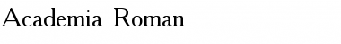 Academia Plain Font