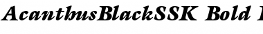 AcanthusBlackSSK Font