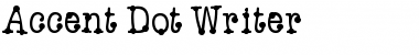 Accent Dot Writer Regular Font Accent Dot Writer Regular Font