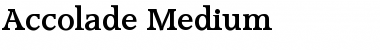 Download Accolade-Medium Font