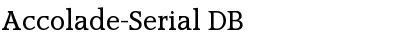 Accolade-Serial DB Font