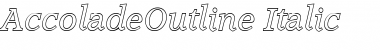 AccoladeOutline Italic Font