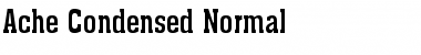 Ache Condensed Normal Font