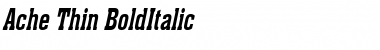 Ache Thin BoldItalic Ache Thin BoldItalic