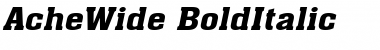AcheWide BoldItalic Font