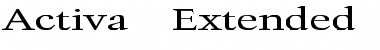 Activa Extended Regular Font