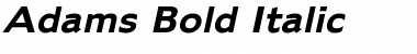 Adams Bold Italic