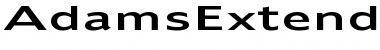 AdamsExtended Font