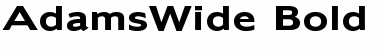 AdamsWide Bold Font