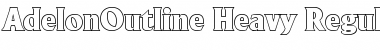 Download AdelonOutline-Heavy Font Download AdelonOutline-Heavy Font