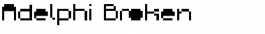 Adelphi Broken Font