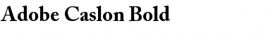 ACaslon Bold Regular Font