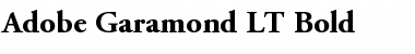 AGaramond LT Bold Regular AGaramond LT Bold Regular