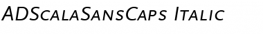ADScalaSansCaps Medium Italic