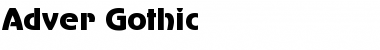 Adver Gothic Regular Font