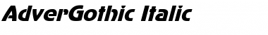 AdverGothic Italic
