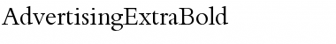 Download AdvertisingExtraBold Font