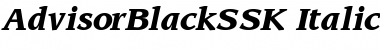 AdvisorBlackSSK Font