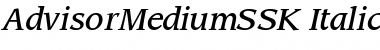 AdvisorMediumSSK Italic