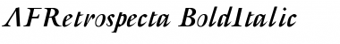 AFRetrospecta-BoldItalic Font