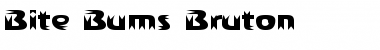 Bite Bums Bruton Regular Font