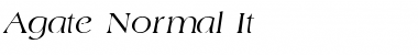 Agate-Normal-It Font
