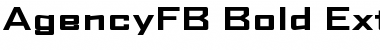 Download AgencyFB Bold Extended Font