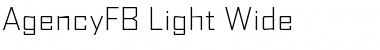 AgencyFB Light Wide Regular Font