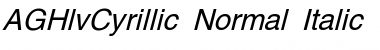 AGHlvCyrillic Normal-Italic