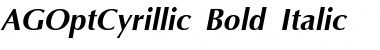 AGOptCyrillic Bold-Italic