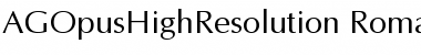 AGOpusHighResolution Font