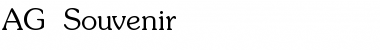 AG_Souvenir Regular Font