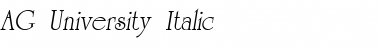 AG_University Italic