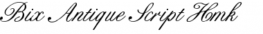 Bix Antique Script Hmk Regular Font