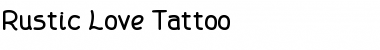 Rustic Love Tattoo Regular Font