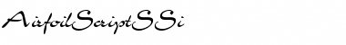 Download AirfoilScriptSSi Font