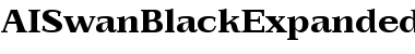 AISwan Black Expanded Font
