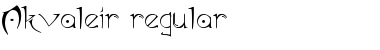 Akvaleir Regular Font