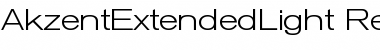 AkzentExtendedLight Font AkzentExtendedLight Font