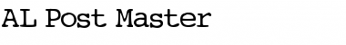 Download AL Post Master Font