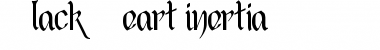 Download Black Heart Inertia Font Download Black Heart Inertia Font