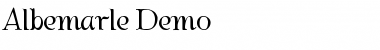 Download Albemarle Demo Font Download Albemarle Demo Font