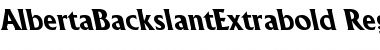 Download AlbertaBackslantExtrabold Font Download AlbertaBackslantExtrabold Font