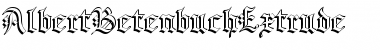 AlbertBetenbuchExtrude Regular Font
