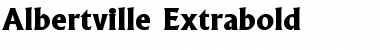 Albertville Extrabold Bold Font