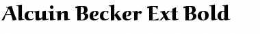Alcuin Becker Ext Bold Regular Font