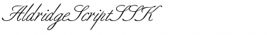 AldridgeScriptSSK&nbsp;Regular